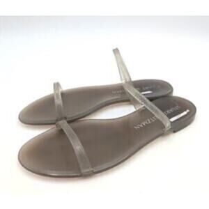Stuart Weitzman Jelly Sandals US 11B / EU 41.5 Clear Gray Slip On Flat Women’s